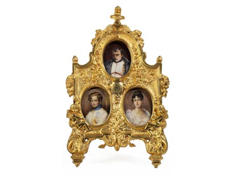 Drei Miniaturen: die Napoleonische Familie